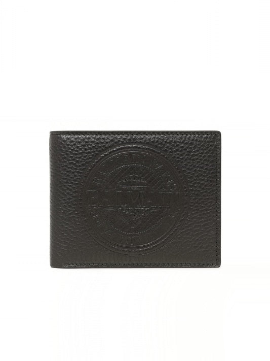 Balmain Embossed Black Wallet