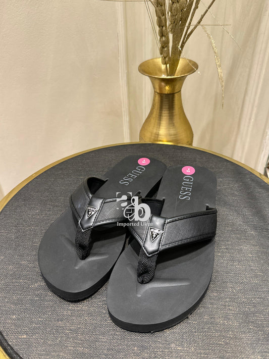 Guess Black Durban Casual Logo Sandals