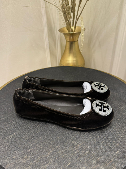 Tory Burch Minnie Velvet Ballet Flats