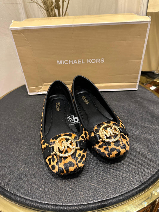 Michael Kors Fulton Leopard Print Calf Hair Moccasin