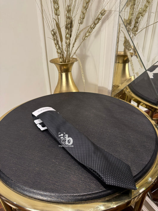 Calvin Klein Dark Grey Moxy Solid Tie
