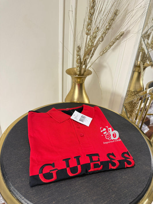 Guess Men’s Danny Logo Casual Lifestyle Polo Shirt