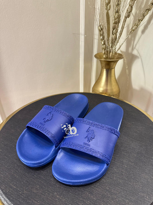 U.S.Polo Assn. Blue Slides