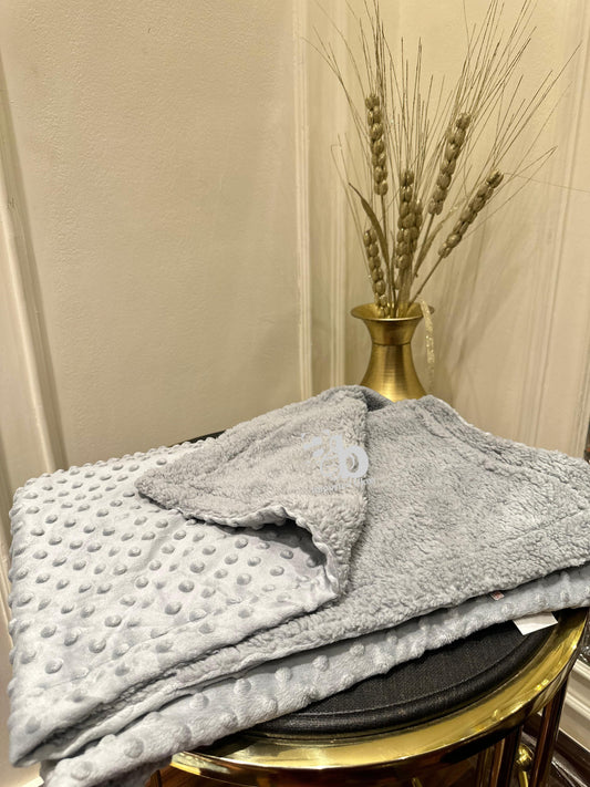 Primark Soft Minky DOT Blanket with Silky Satin Backing