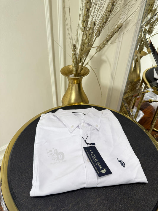 U.S Polo Assn. White Formal Shirt