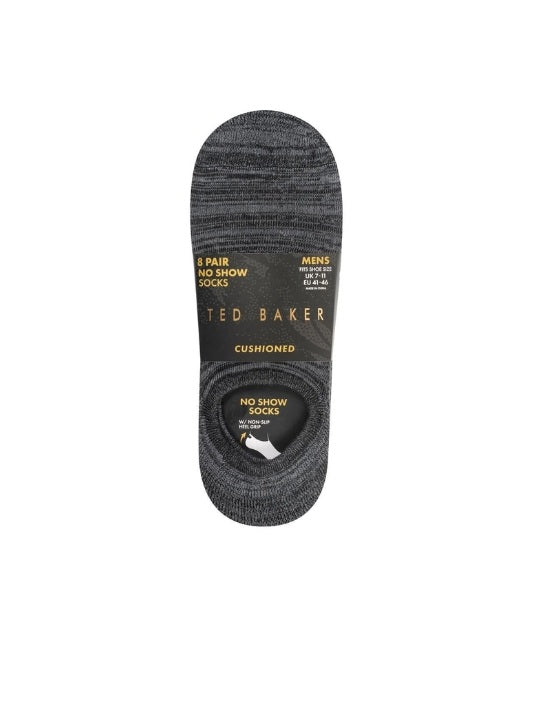 Ted Baker Men's Cushioned 8 Pair No Show Socks
