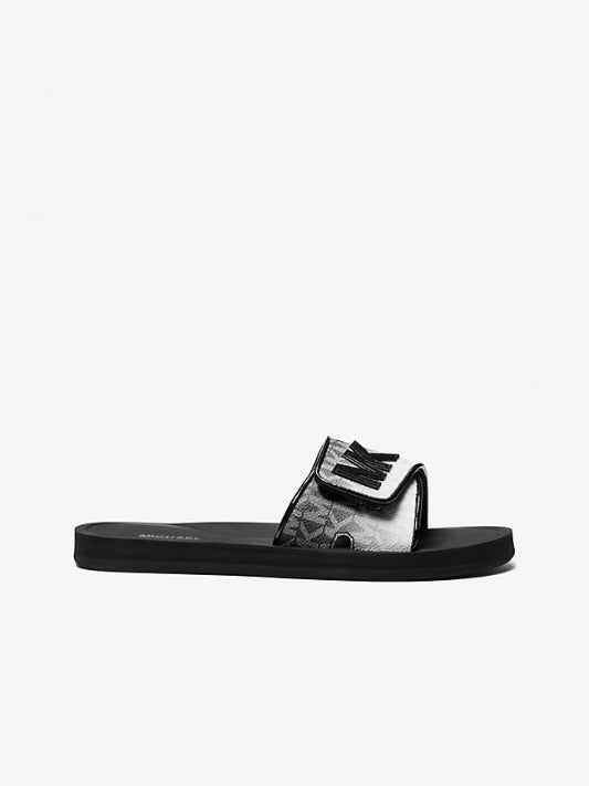 Michael Kors Palmer Ombré Signature Logo Slide Sandal