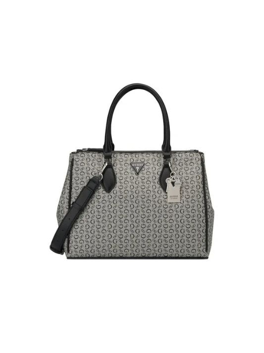 Guess Bag Nickel Hardware Finish Shoulder Strap Plain Fabric Design