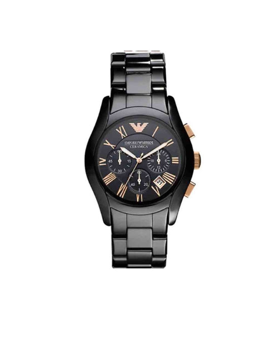Emporio Armani Men’s Quartz Ceramic Black Dial 42mm Watch - AR1410