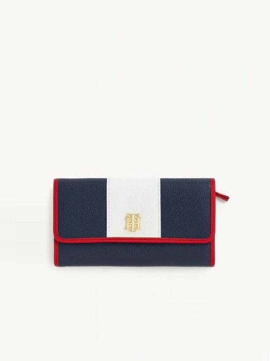 Tommy Hilfiger Stripe-Detail Continental Wallet