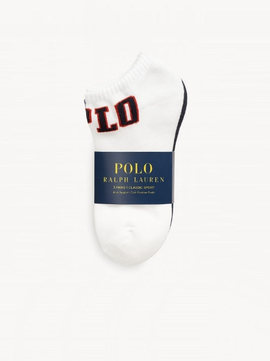 Polo Ralph Lauren 3 Pairs Classic Cushioned Comfort Sole