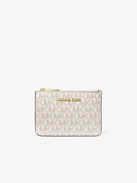 Michael Kors Outlet Jet Set Travel Small Signature Logo Coin Purse