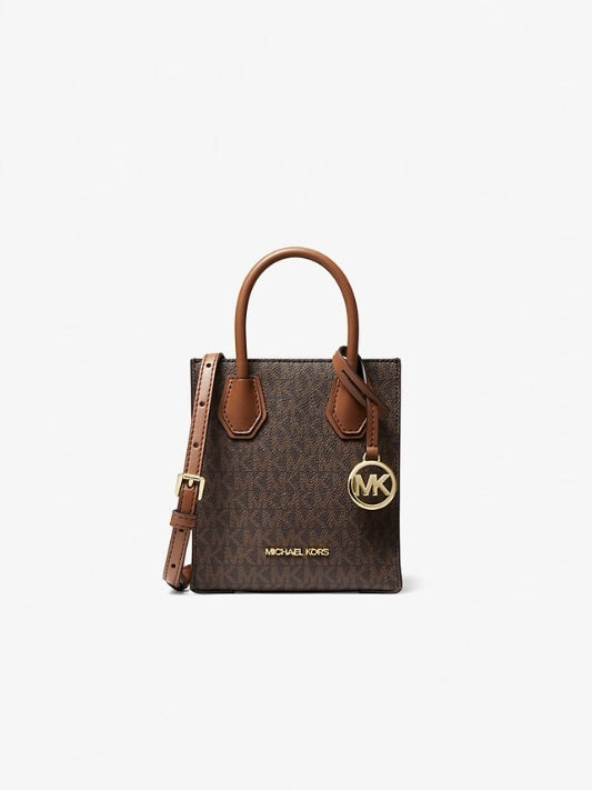 Michael Kors Mercer Extra-Small Logo and Leather Crossbody Bag