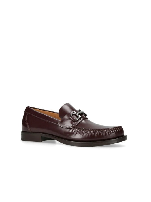 Salvatore Ferragamo Leather Fort Gancho Loafers
