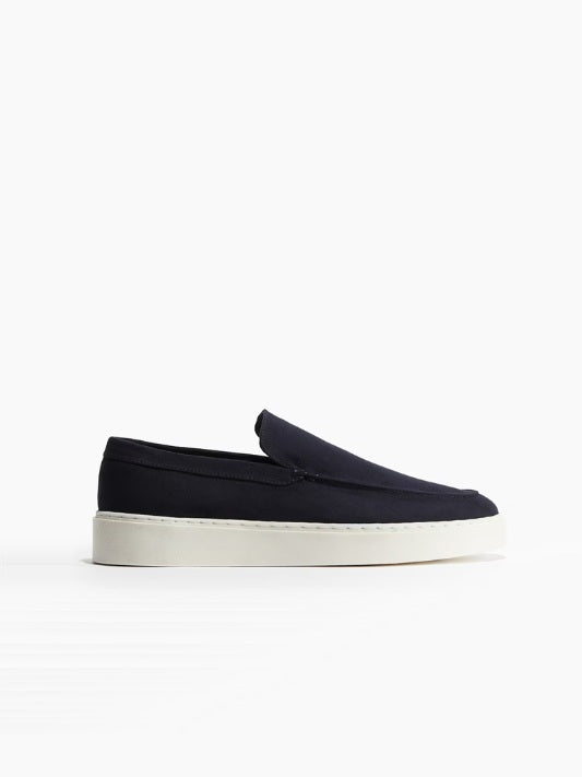 H&M Moccasin Seam Navy Blue Loafers