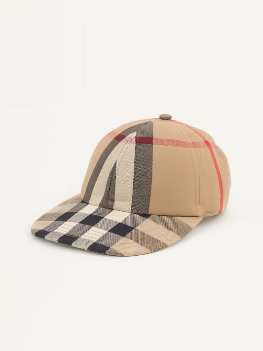 Burberry Reversible Vintage Check Cotton Ball Cap Archive Beige