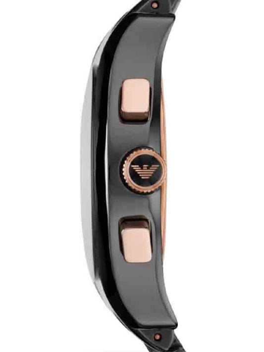Emporio Armani Men’s Quartz Ceramic Black Dial 42mm Watch - AR1410