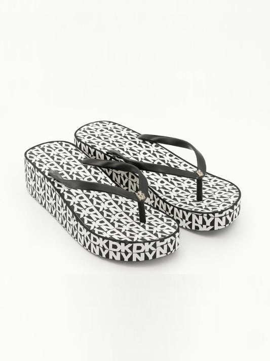 Dkny Signature Printed Flip Flop