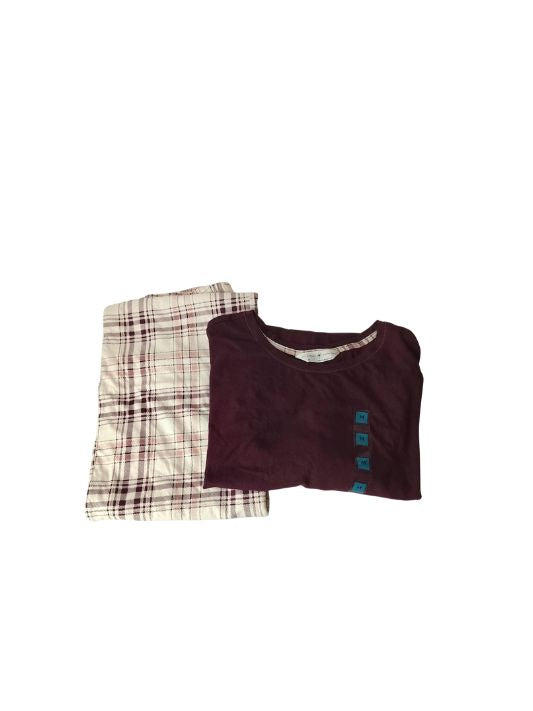 M&S Half Sleeves PJ Set In Perple Colour