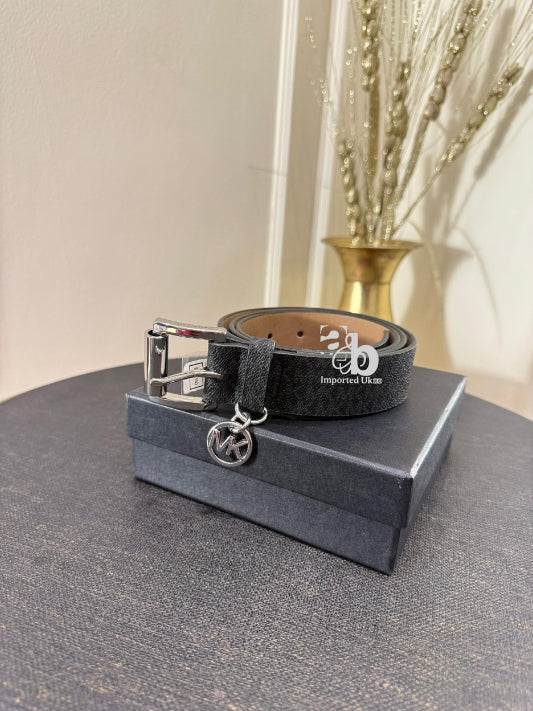 Michael Kors Brown Signature Print Belt