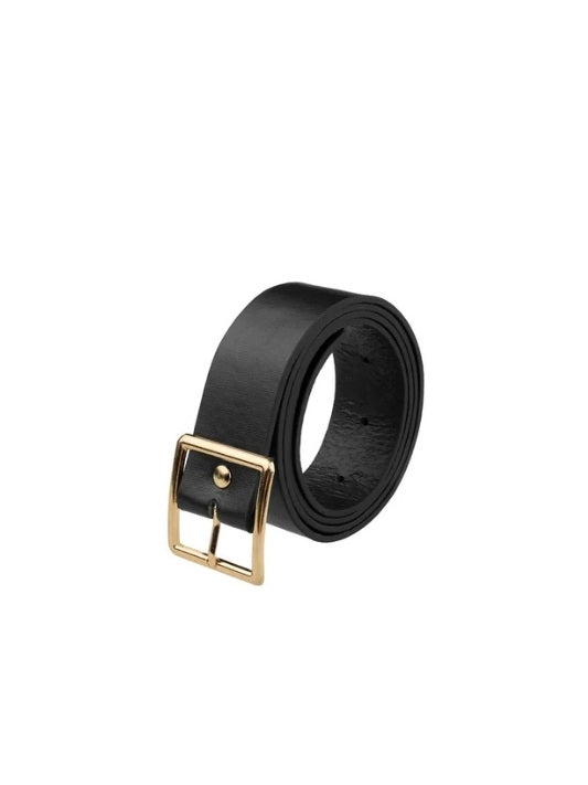 Shein Women's Leather Belts Black Waist Belt with Pin Buckle