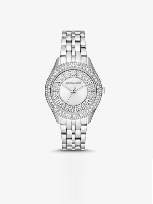 Michael Kors Harlowe Pavé Silver-Tone Watch - MK4708