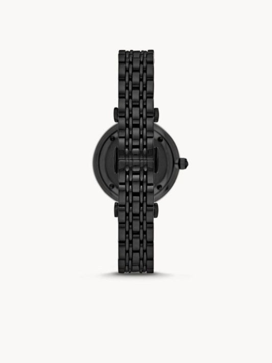 Emporio Armani Women’s Analog Stainless Steel Black Dial 32mm Watch AR11245