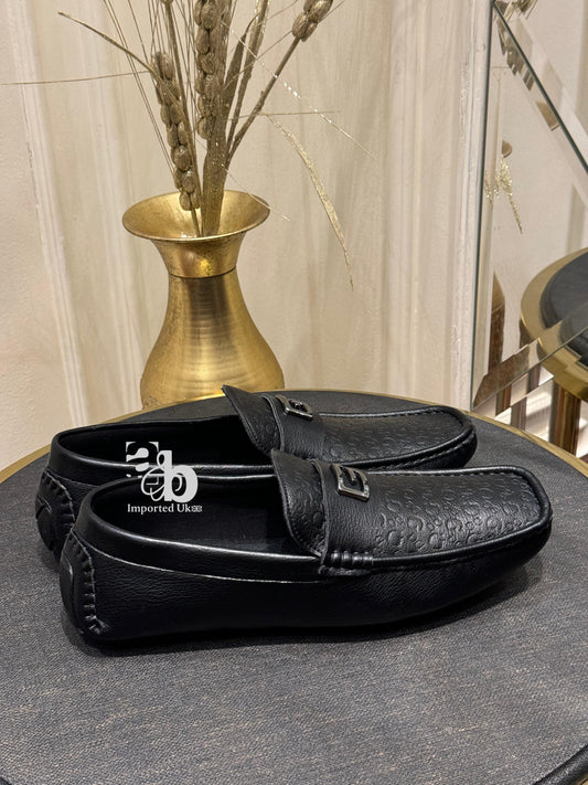 Guess Alsto Monogram Loafers Black