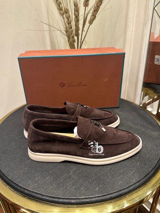 Loro Piana Summer Charms Walk Loafer Suede Goatskin