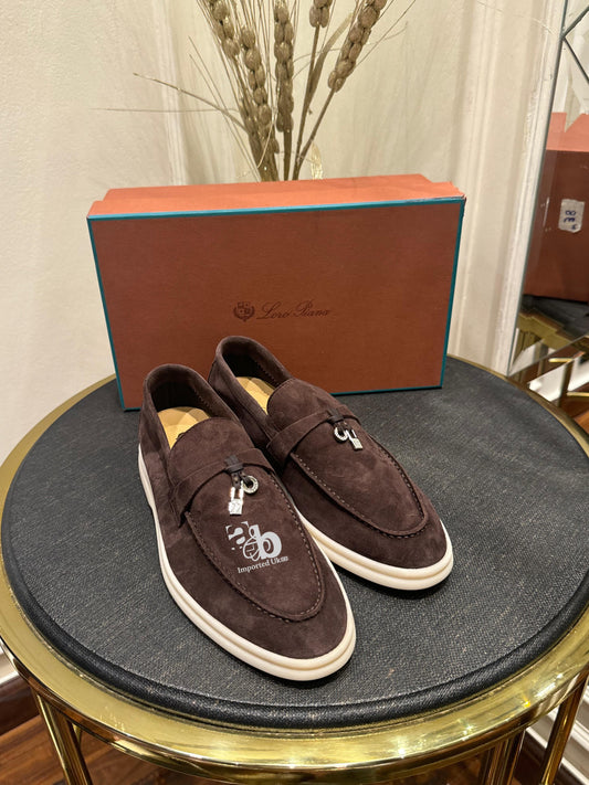 Loro Piana Summer Charms Walk Loafer Suede Goatskin