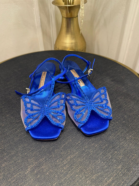 Sophia Webster Blue Slides