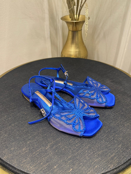 Sophia Webster Blue Slides