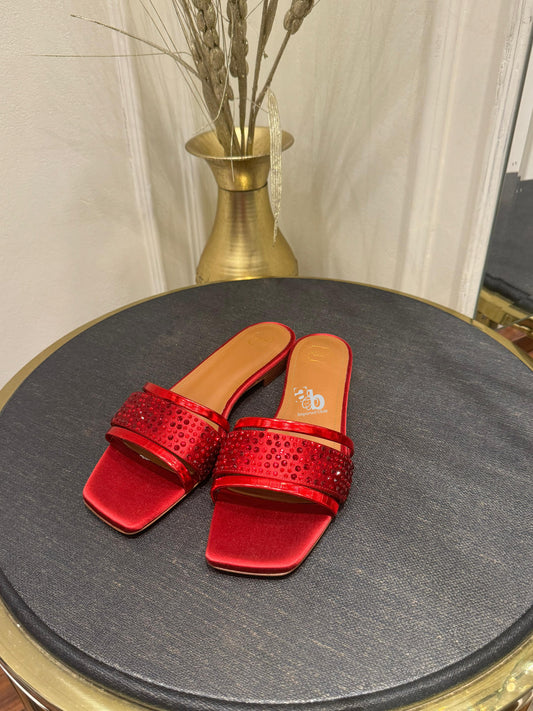 Malone Red Flats For Womens