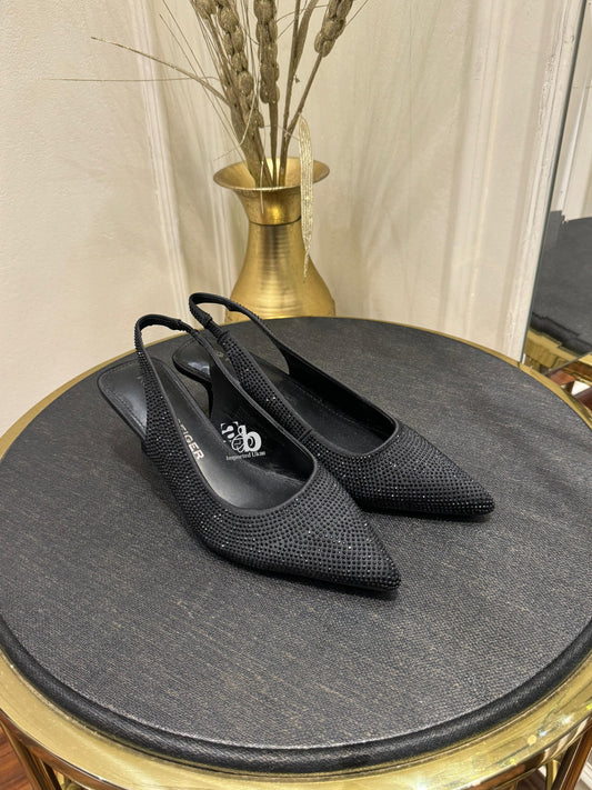 Kurt Geiger Women’s Black Ace Jewel Heels