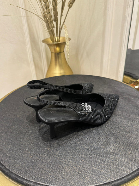 Kurt Geiger Women’s Black Ace Jewel Heels