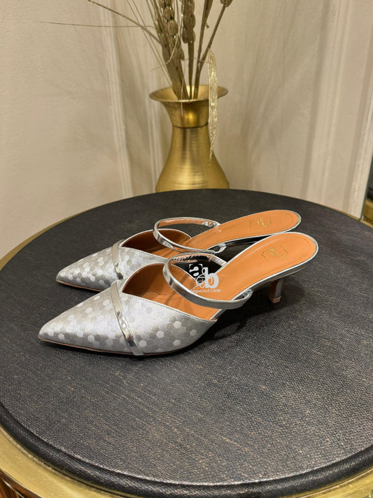 Malone Souliers Heels in Metallic