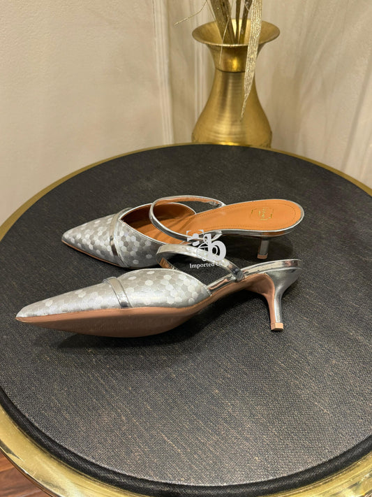 Malone Souliers Heels in Metallic