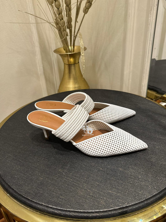 Malone Souliers Maisie 45 Heels In Mesh Nappa
