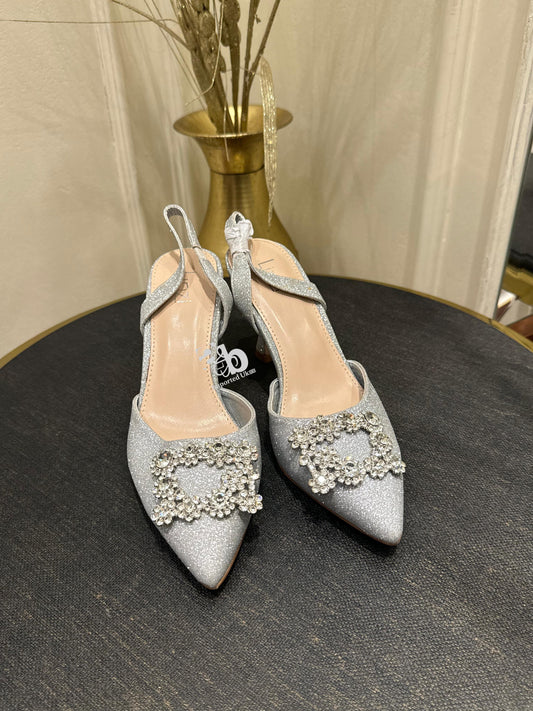 Linzi Silver Heels For Women