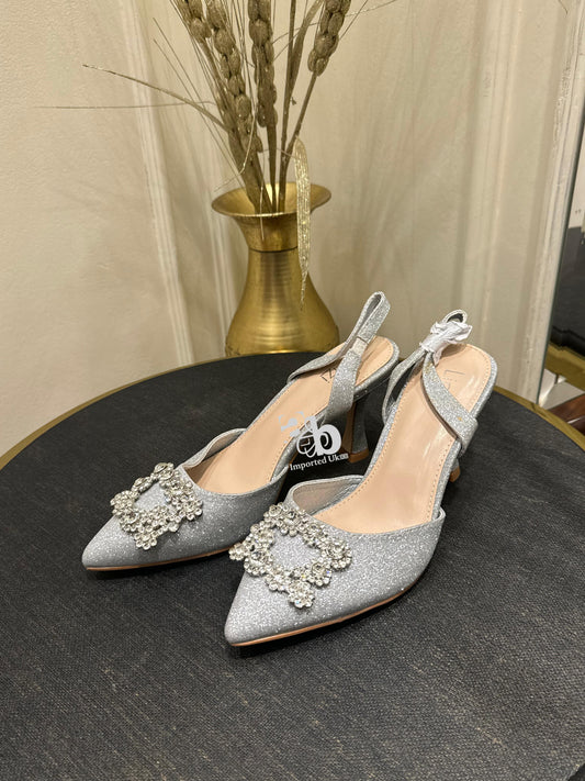 Linzi Silver Heels For Women