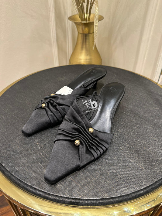Zara Black Kitten Heels