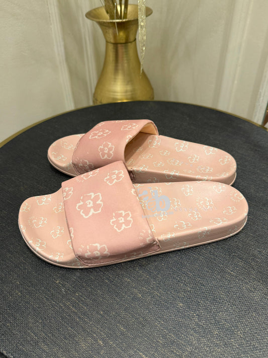 Ted Baker Kristin Magnolia Flower Sliders Flip Flops & Sliders Dusky Pink