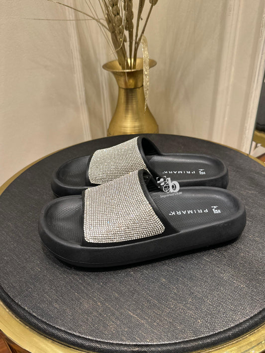 Primark Black Slides