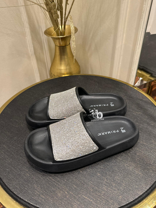 Primark Black Slides