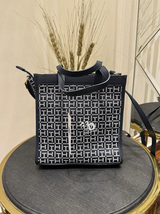 Tommy Hilfiger Cross Body Monogram Navy Bag