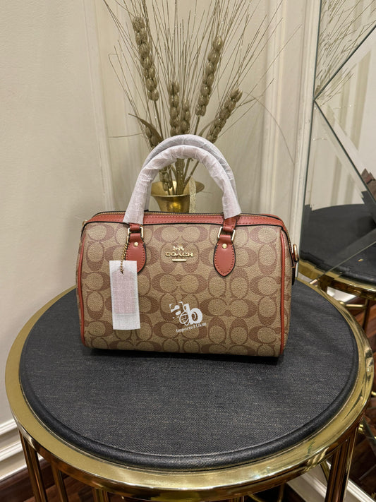 Coach Rowan Satchel Bag In Signature Canvas