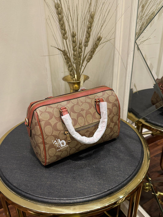 Coach Rowan Satchel Bag In Signature Canvas