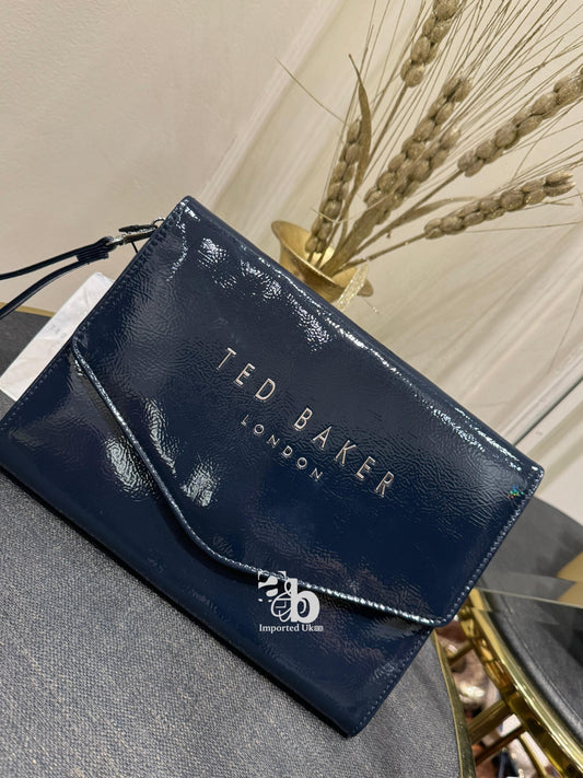 Ted Baker Navy Blue Clutch