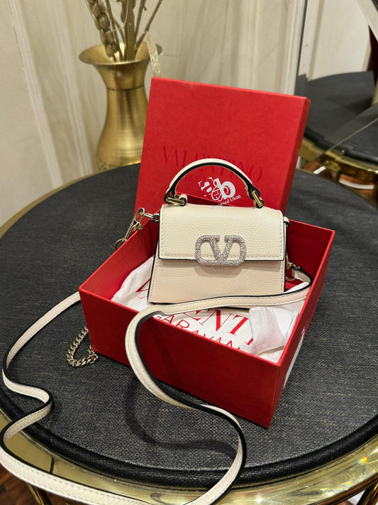 Valentino Small Vsling Handbag with Jewel Logo