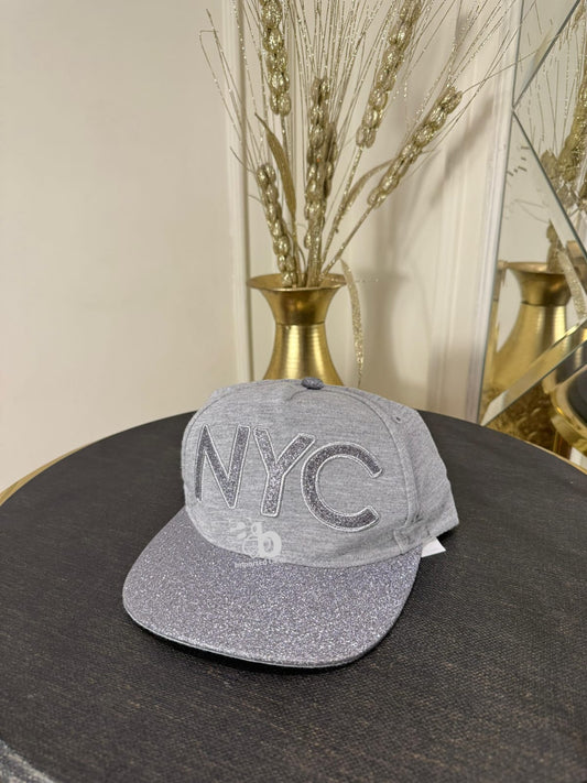 NYC New York City Gray Glitter Cap